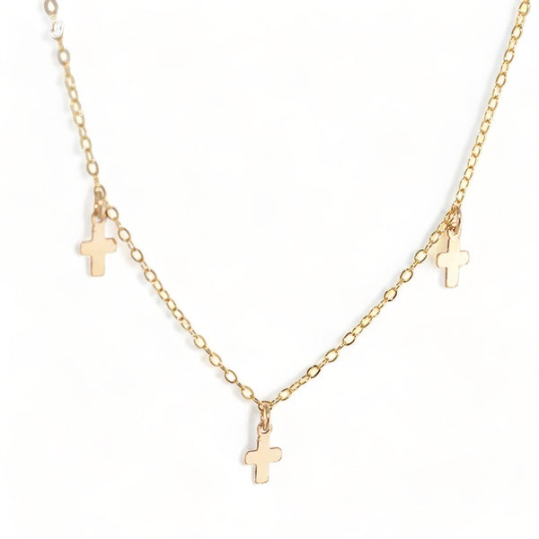 Subtilité - collier mini croix