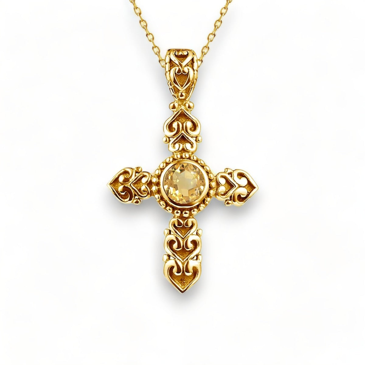 Auréolea - collier croix or 18 carats