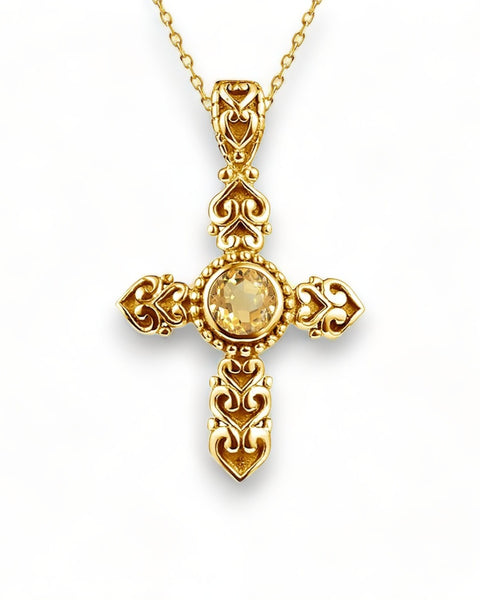 Auréolea - collier croix or 18 carats