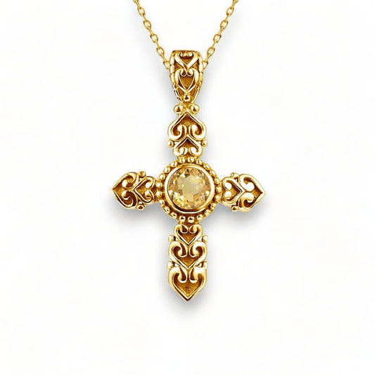 Auréolea - collier croix or 18 carats
