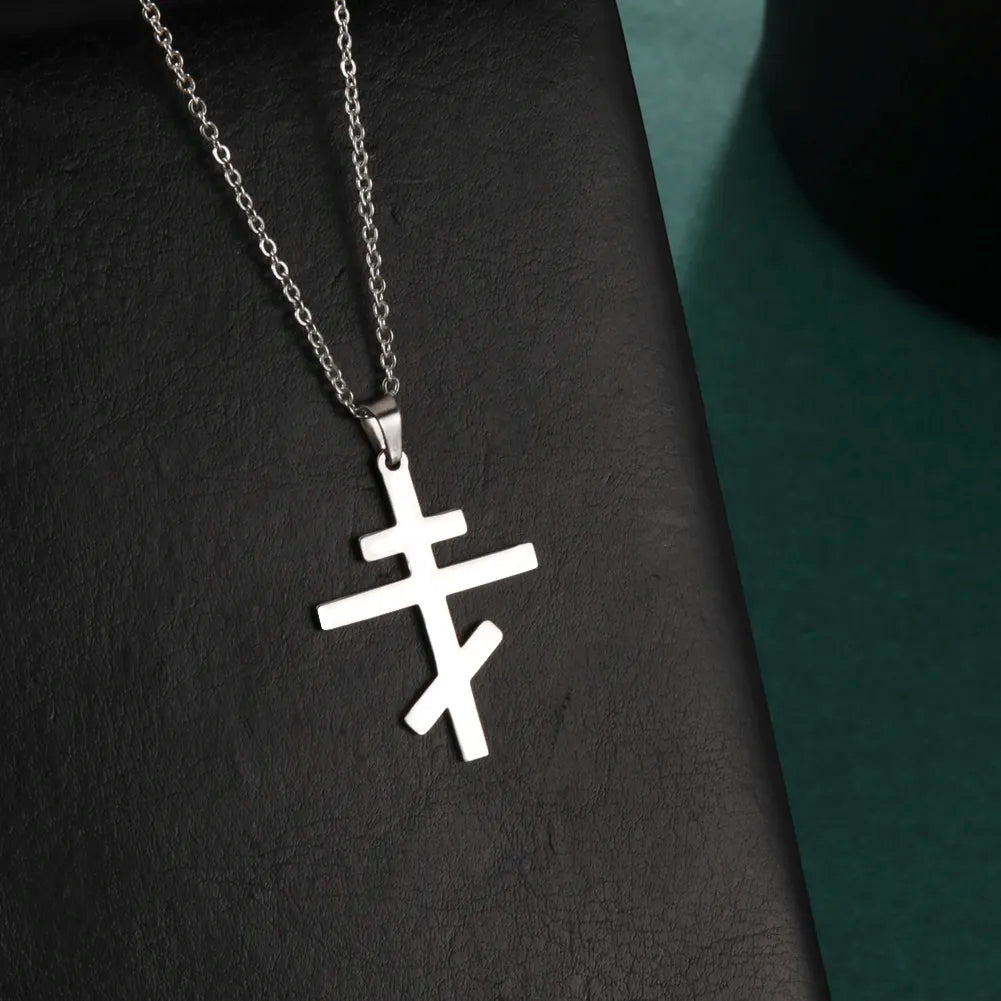 Sacréa - collier croix orthodoxe femme