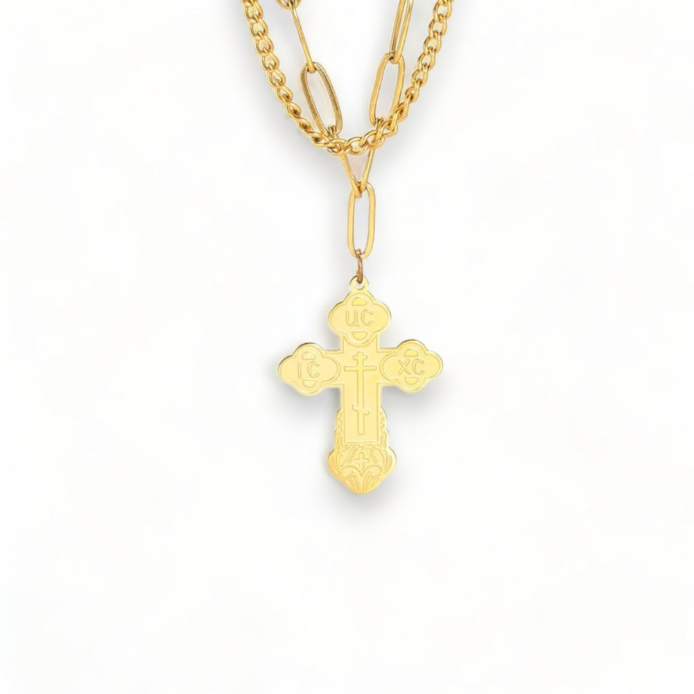 Évangéline - bijoux collier croix femme