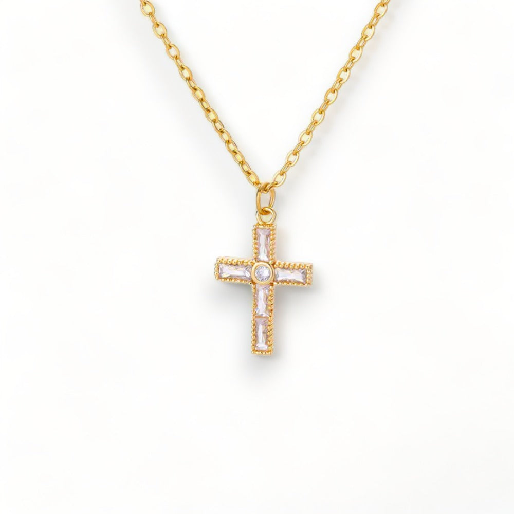 Pétillana - collier petite croix